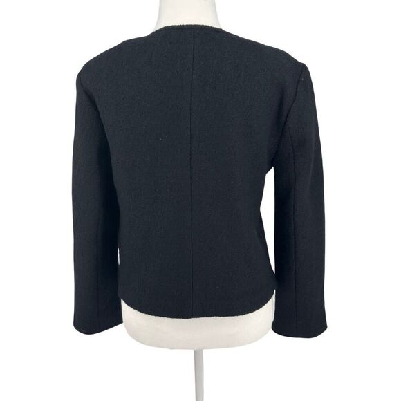 NWT J.Crew Black Double Breasted Wool Blazer Jacket Women's Size Small Classic - Picture 4 of 14